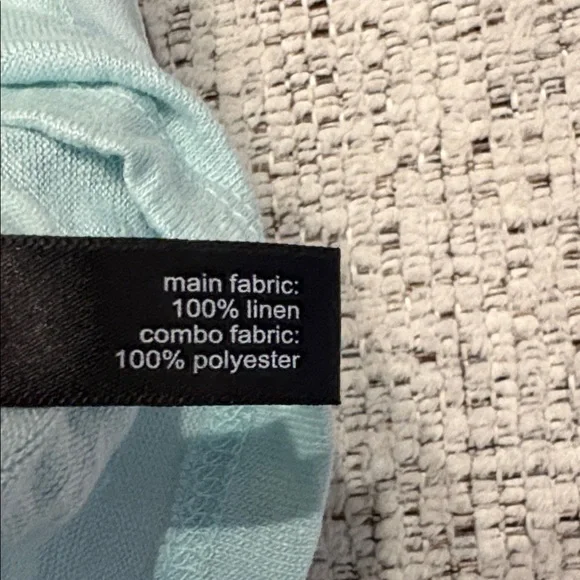 The Limited Linen Sheer Short Sleeve Top Light Green Size L EUC - Picture 9 of 9